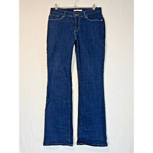 Levi's Classic Boot Jeans Women's 29 Dark Blue Stretch Denim Pants Mid Rise‎